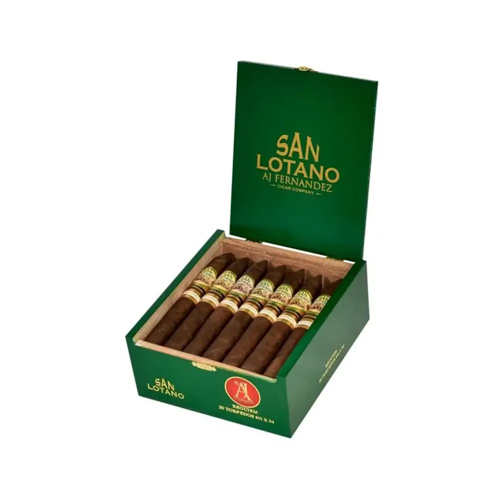 AJ Fernandez San Lotano Requiem Habano Torpedo Open Box