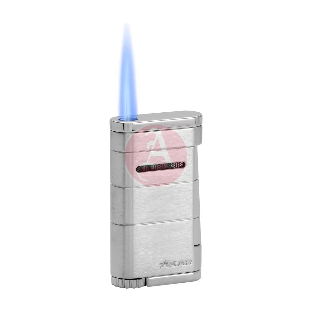 Allume Single Jet Flame, Wind Resistant, Steel Silver