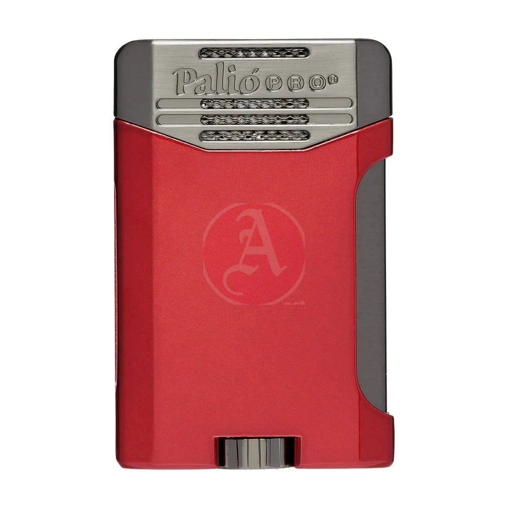Antares Double Jet Side Squeeze Lighter, Red