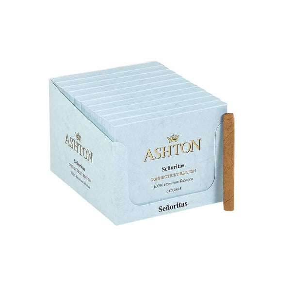 Ashton Small Cigars Senoritas Connecticut - Blue Box