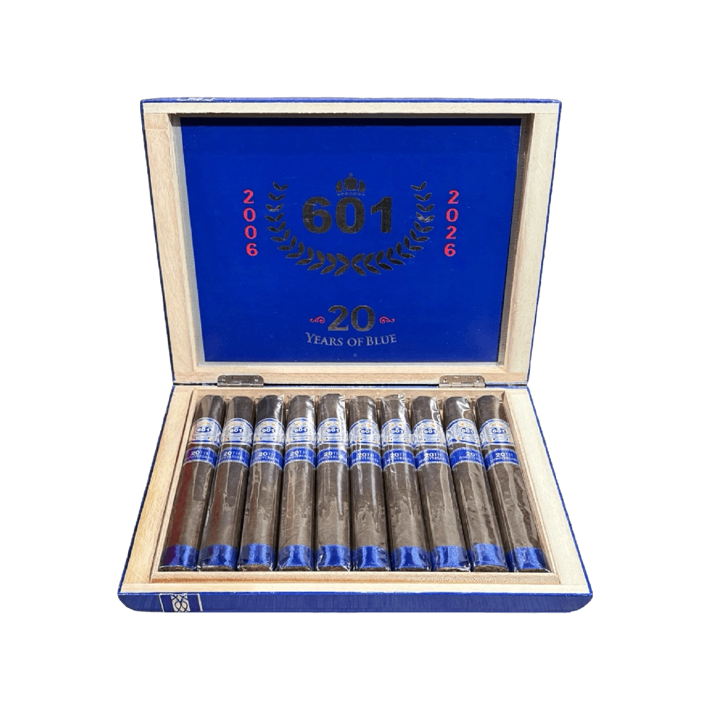 601 Blue Label Maduro 20th Anniversary Oval LE Open Box