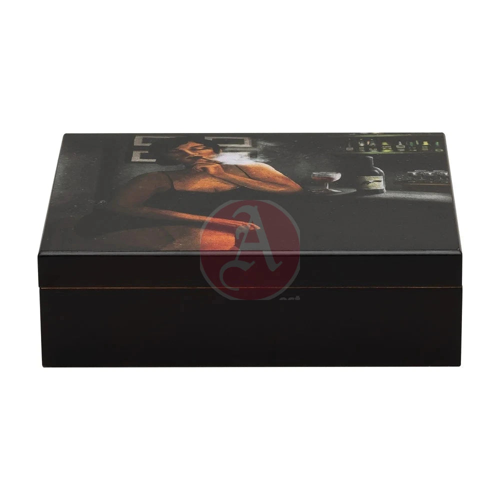 Fiction Of Havana Beauties Line 20 Cg Count Humidor, Mahogany