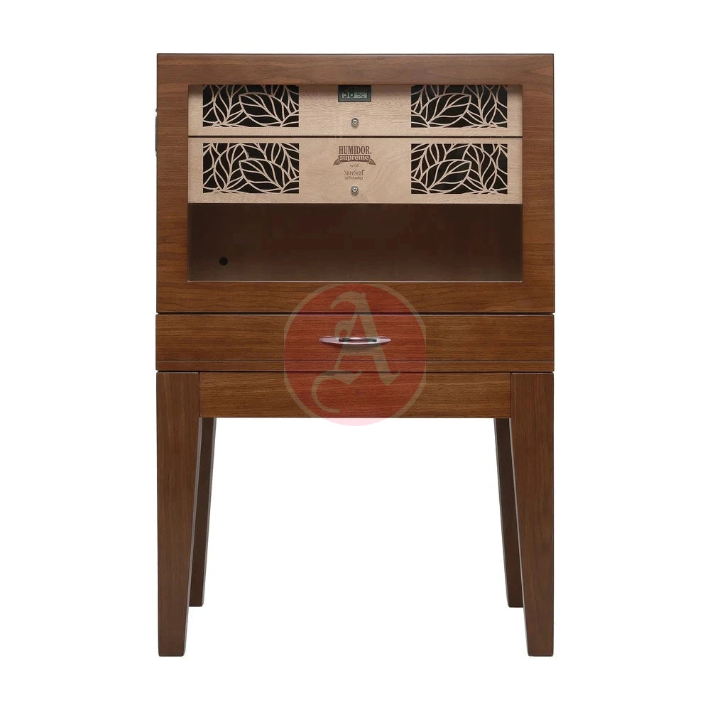 Humidor Supreme Balthazar Ii End Table 540-1024 Count Capacity, Walnut