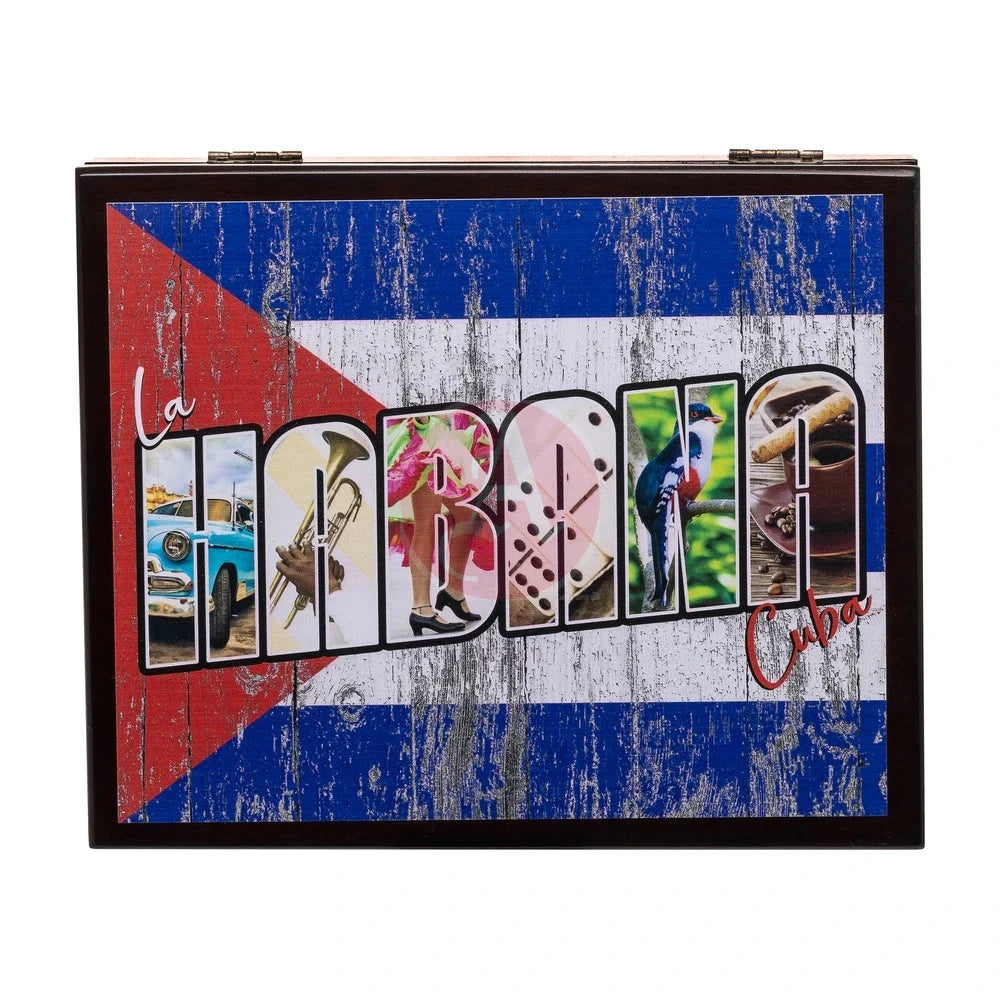 La Habana Wooden Flag Cuba 20 Cg Count. Humidor