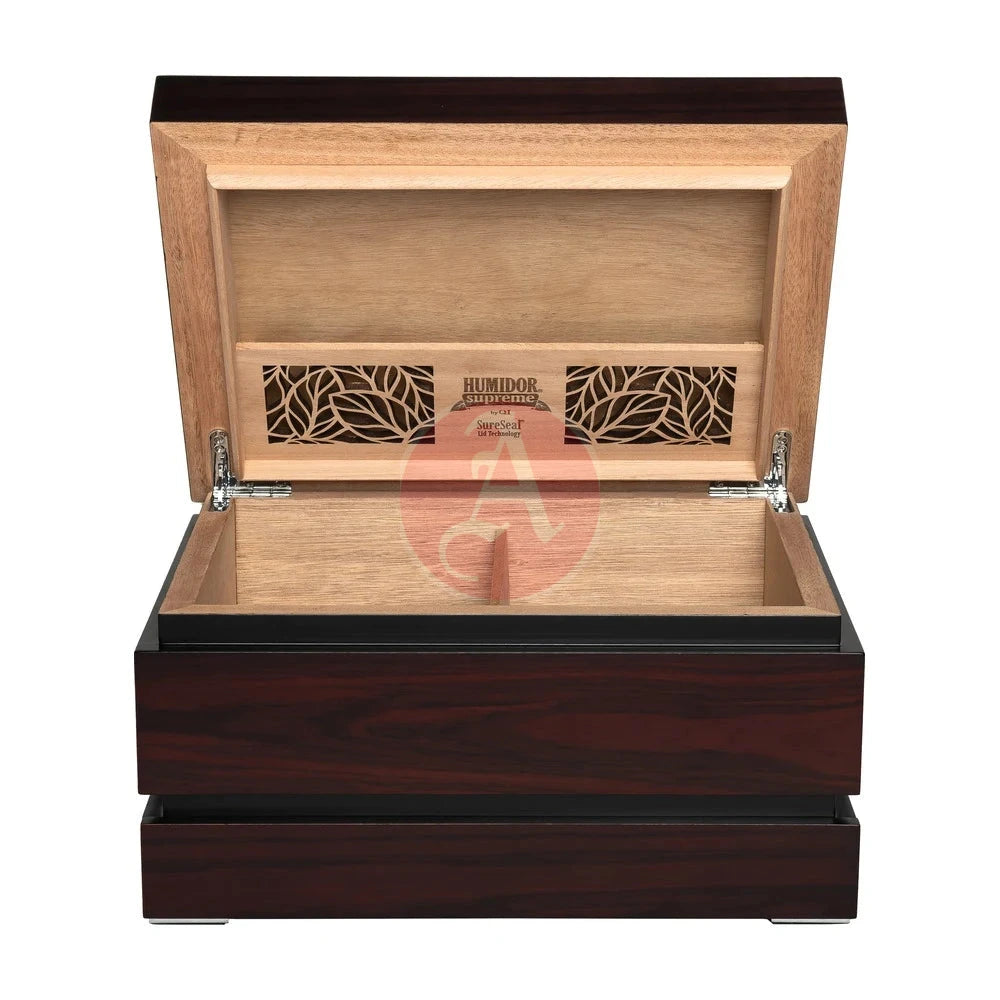 Madison Medium Desktop 60-130 Cg Count. Humidor, Rosewood