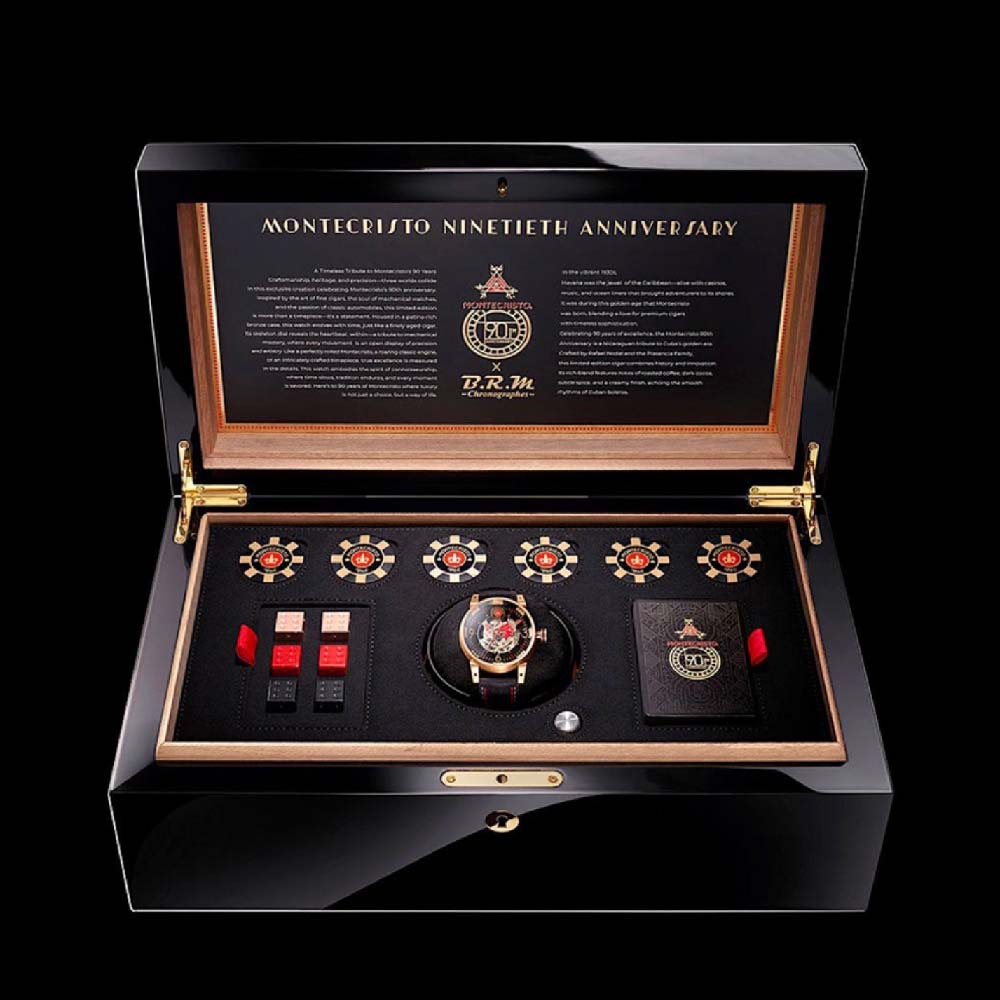 Montecristo 90th Anniversary Humidor + Watch + Cigars