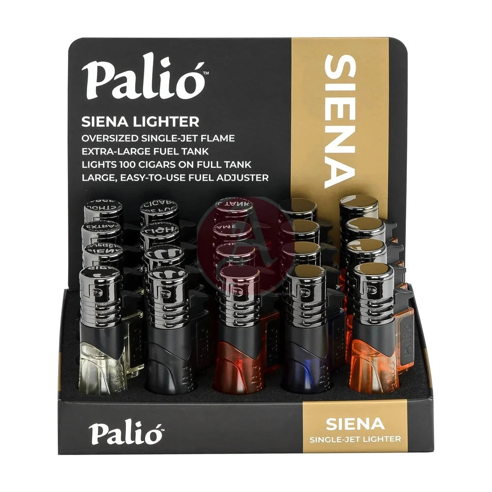 Palio Siena Pal-Cl-120 Single Jet Lighter Assorted Colors