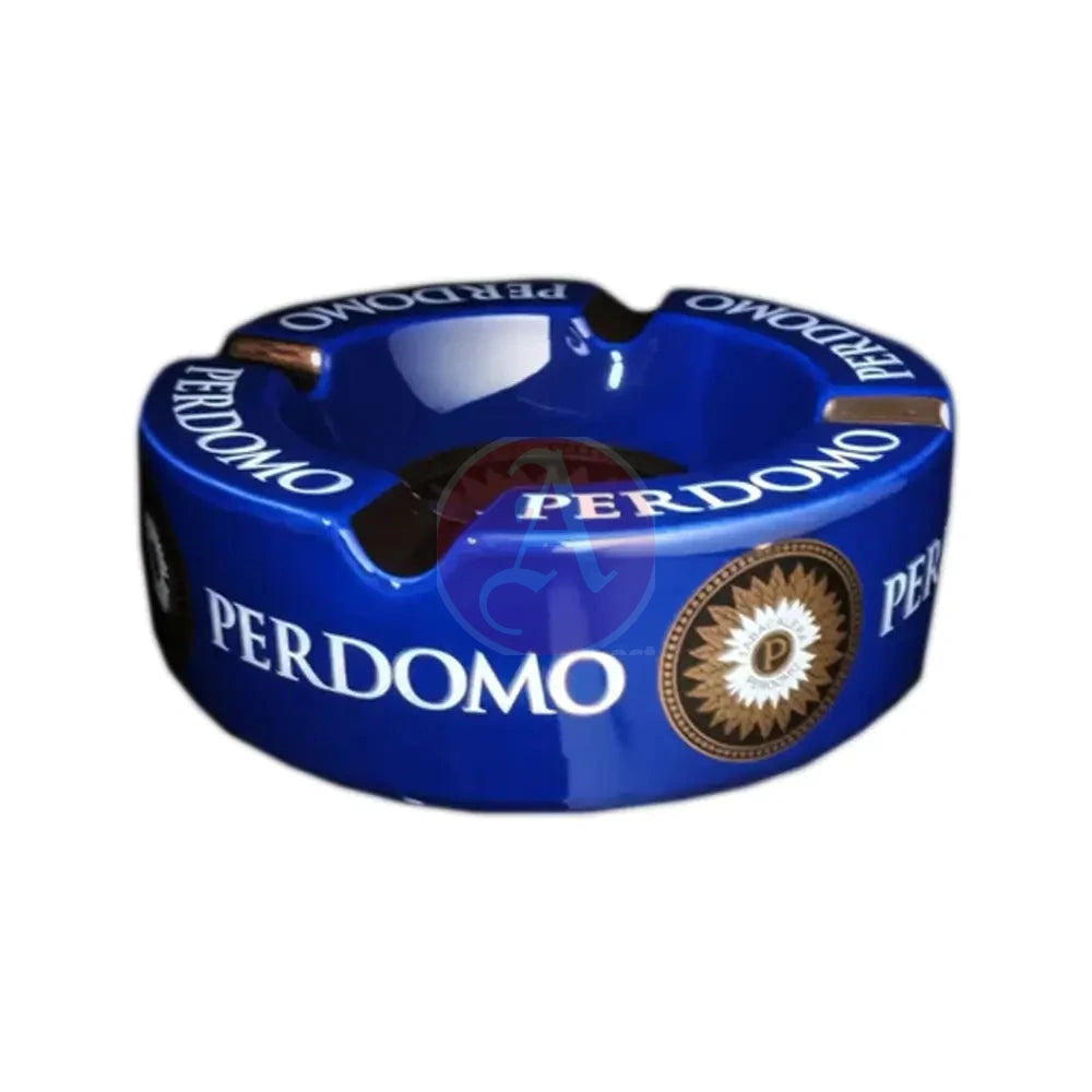 Perdomo Blue and Gold Foil Ashtray Closed Box