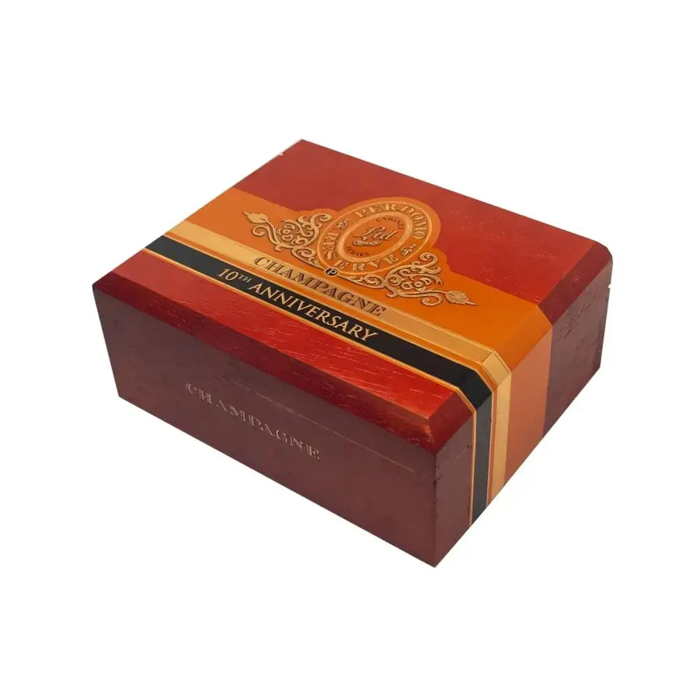 Perdomo Reserve 10th Anniversary Champagne Torpedo Closed Box