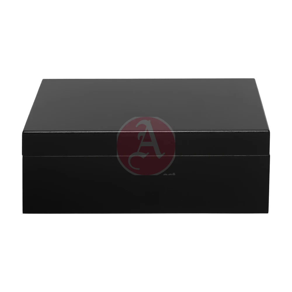 Porto 40-70 Count Cap. Black Humidor