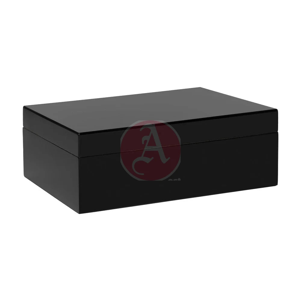 Porto 40-70 Count Cap. Black Humidor
