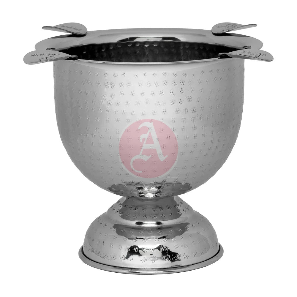 Stinky Hammered Stainless Steel Tall 4 Stirrup Ashtray