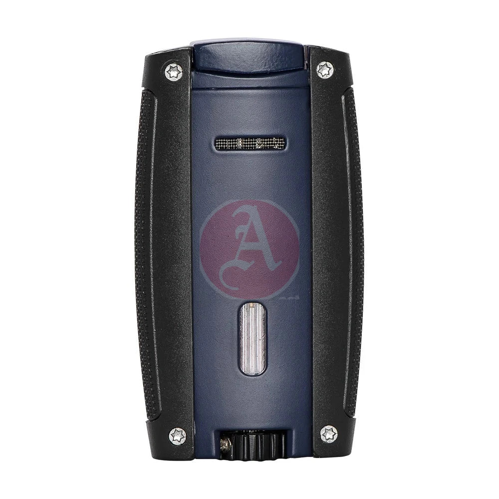 Turismo Double Torch Lighter, Matte Blue