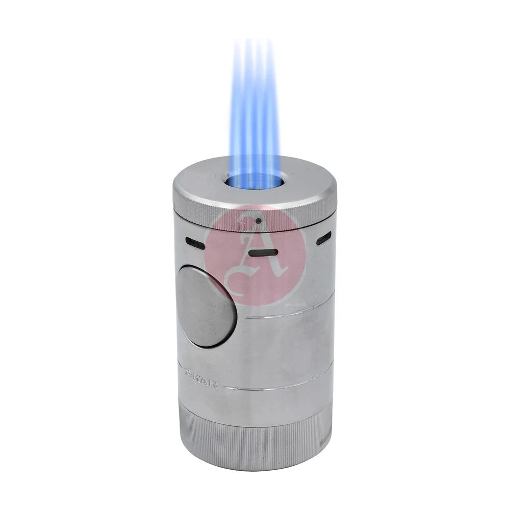 Volta Quad Tabletop Lighter, Silver