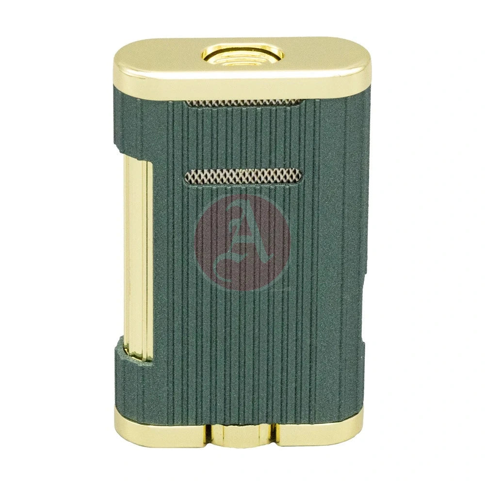Xikar Allume 3 Triple Jet Lighter - Green & Gold