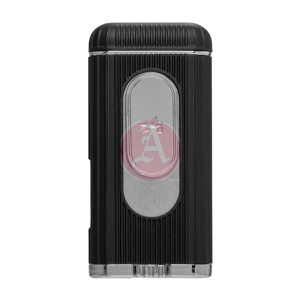 Xikar Hedron Lighter, Xkhd-1000 Hybrid Jet/Soft Flame Black & Chrome