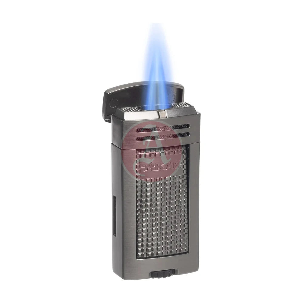 Xikar Ion Double Jet Flame, Wind Resistant, Gunmetal