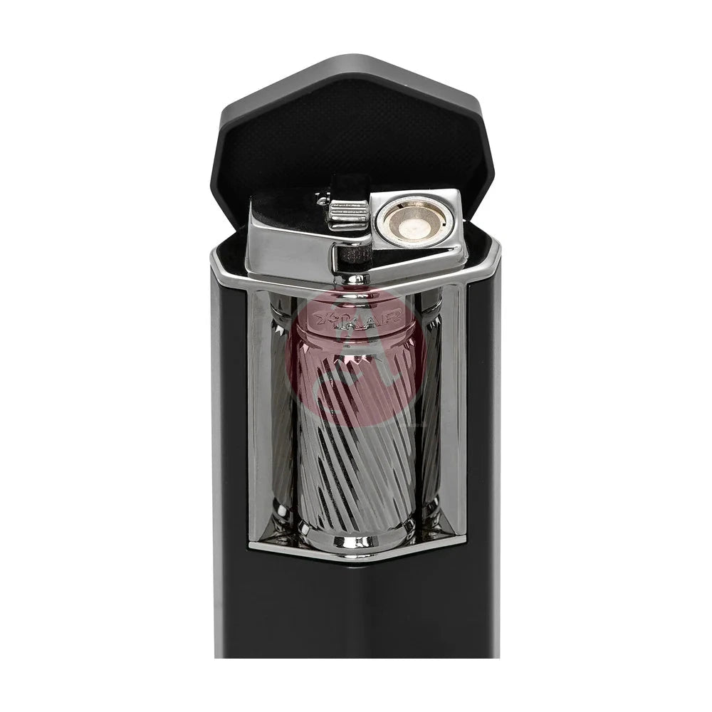 Xikar Meridian Triple Soft Flame, Black & Gunmetal