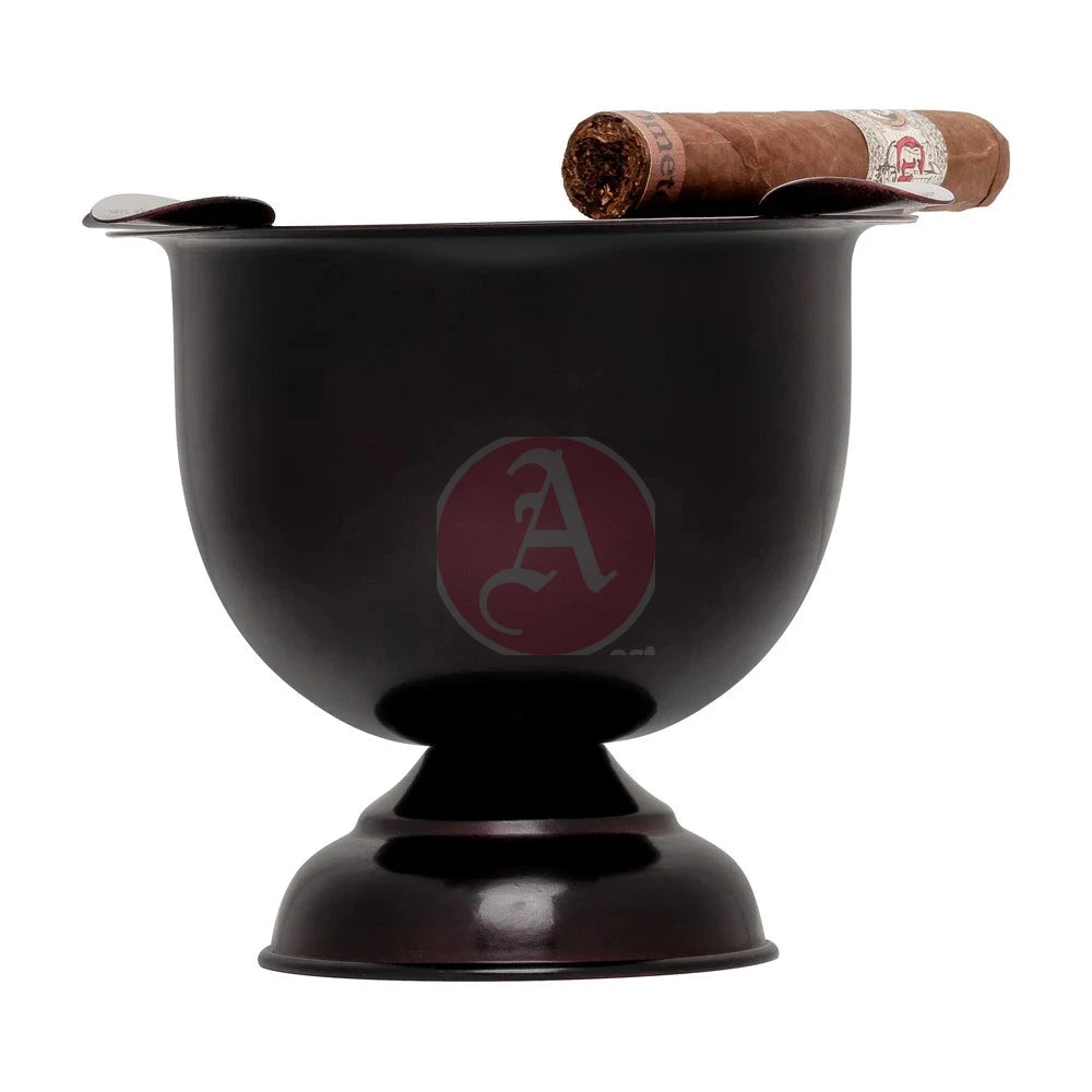 4 Stirrup Tall Stinky Ashtray, Cherry Black Antique
