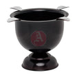 4 Stirrup Tall Stinky Ashtray, Cherry Black Antique