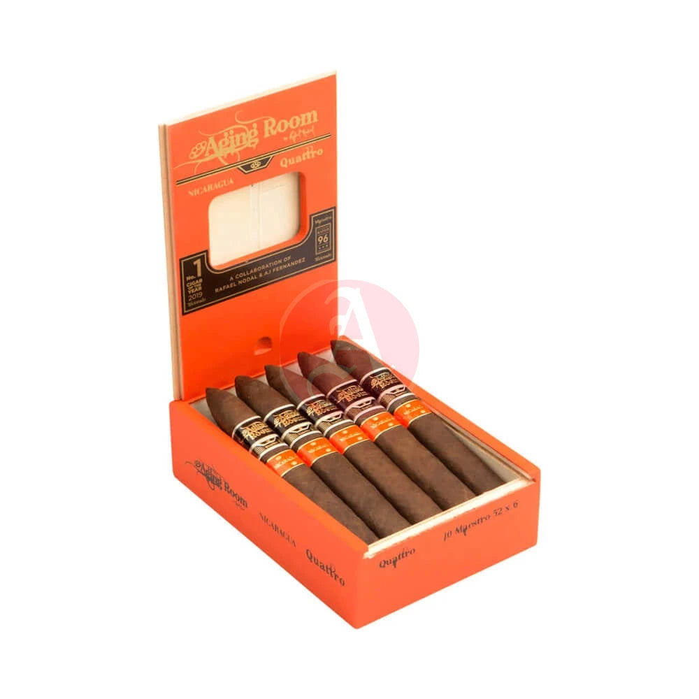 Aging Room Quattro Nicaragua Maestro Torpedo Open Box View 3