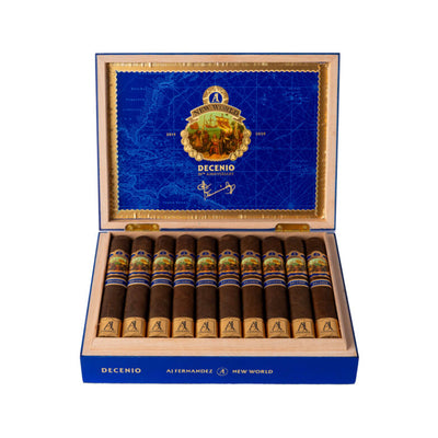 AJ Fernandez New World Decenio 10th Anniversary Robusto Open Box