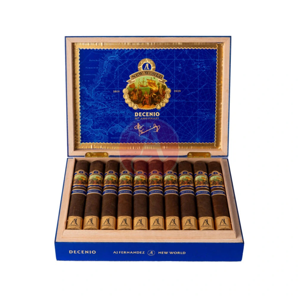 AJ Fernandez New World Decenio 10th Anniversary Robusto Open Box