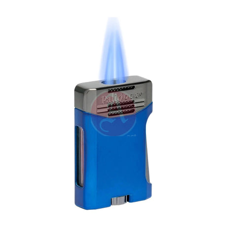 Antares Double Jet Side Squeeze Lighter, Blue