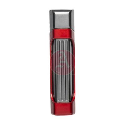 Antares Double Jet Side Squeeze Lighter, Red