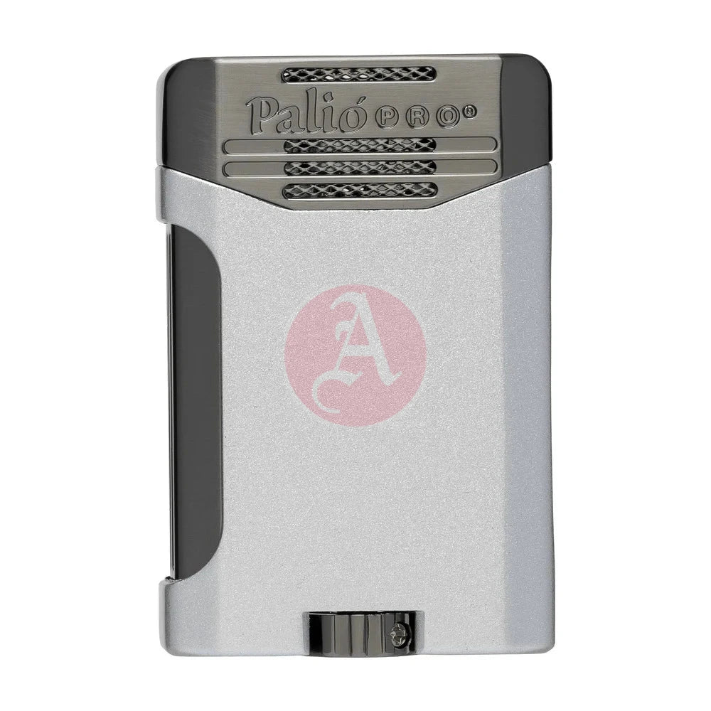 Antares Double Jet Side Squeeze Lighter, Silver