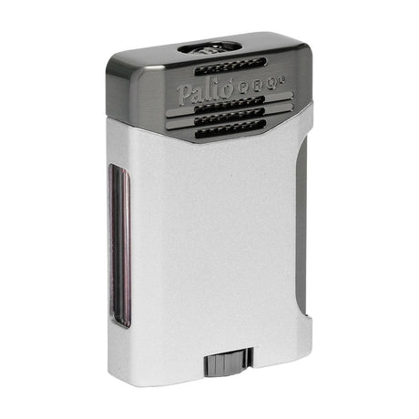 Antares Double Jet Side Squeeze Lighter, Silver