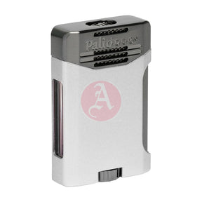 Antares Double Jet Side Squeeze Lighter, Silver
