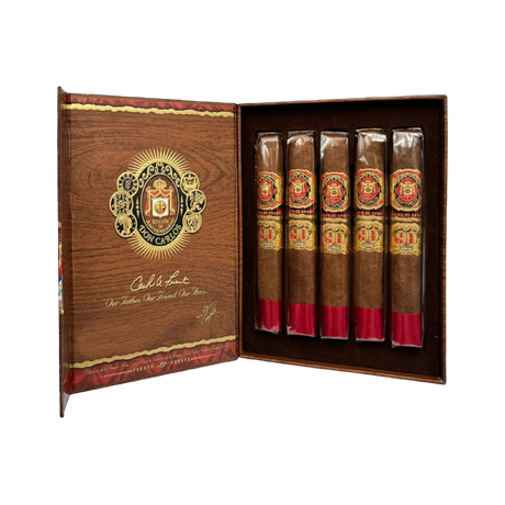 Arturo Fuente Don Carlos 90th Dos Capas 5 Pack Open Box