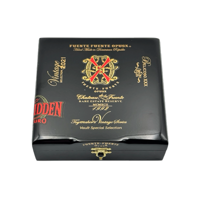 Arturo Fuente Forbidden X Toymakers Vintage Series 2021 Belicoso XXX Closed Box