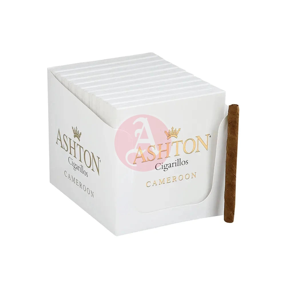 Ashton Small Cigars Cigarillos - White Box Closed Box View 3