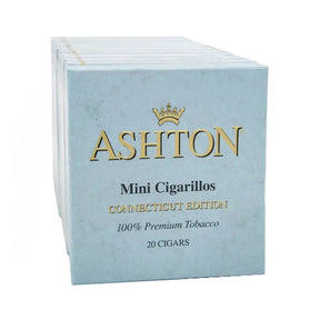 Ashton Small Cigars Mini Cigarillos Connecticut - Blue Box Ashton