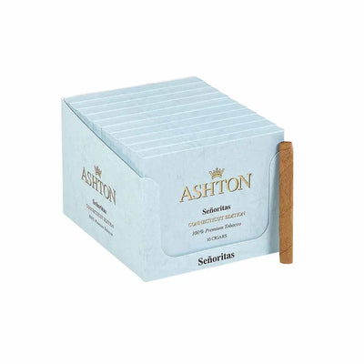 Ashton Small Cigars Senoritas Connecticut - Blue Box Ashton