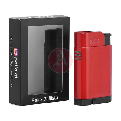 Balista Tabletop Single Jet Flame Lighter, Red
