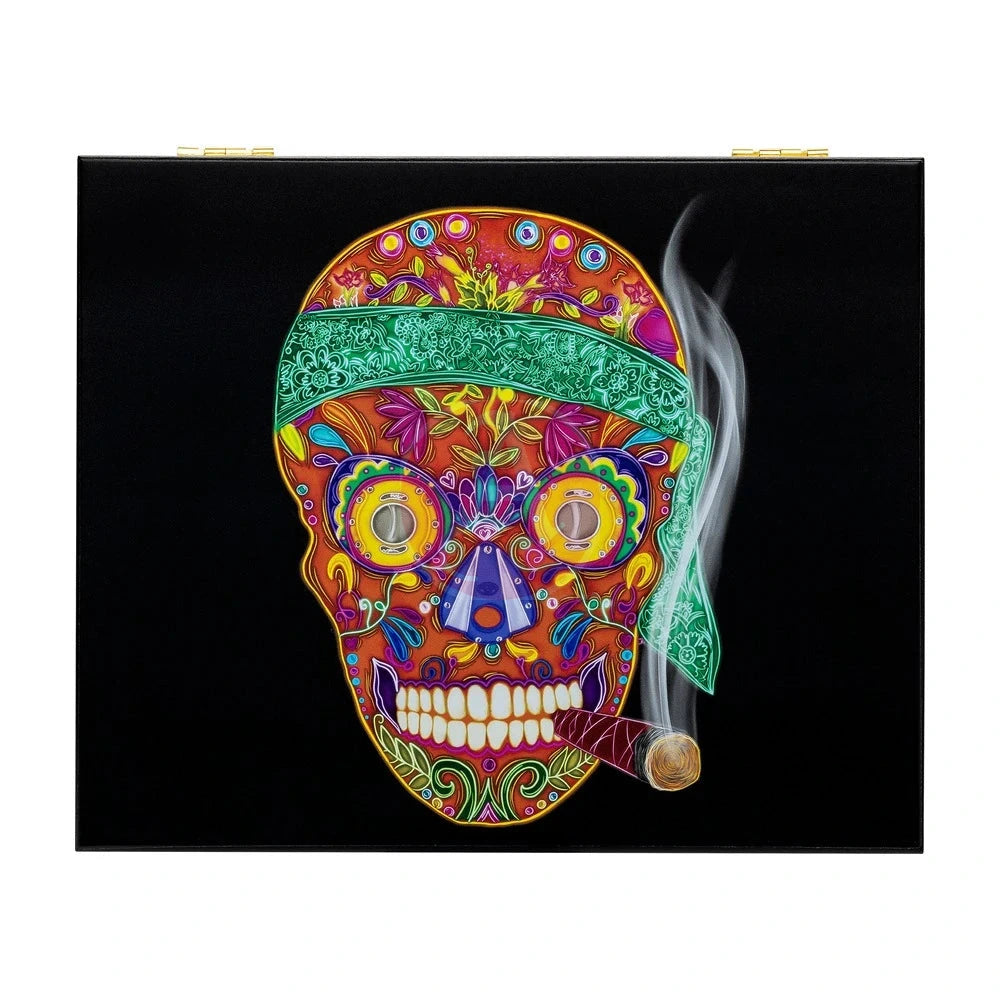 Calavera Skull Line 20 Cg Count. Travel Humidor