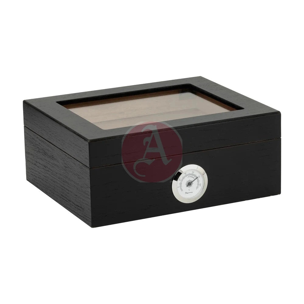 Capri Glasstop - Black Oak