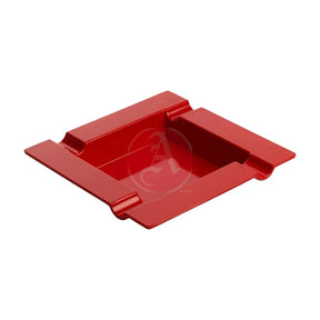 Cigar Ashtray 4 Count, Square Melamine, Red