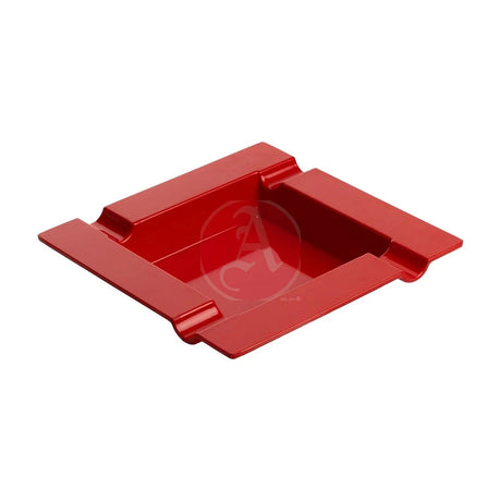 Cigar Ashtray 4 Count, Square Melamine, Red