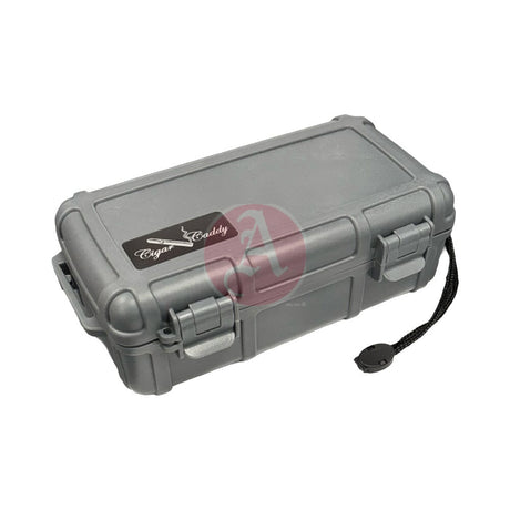 Cigar Caddy 10 Count Dark Gray Waterproof Travel Humidor