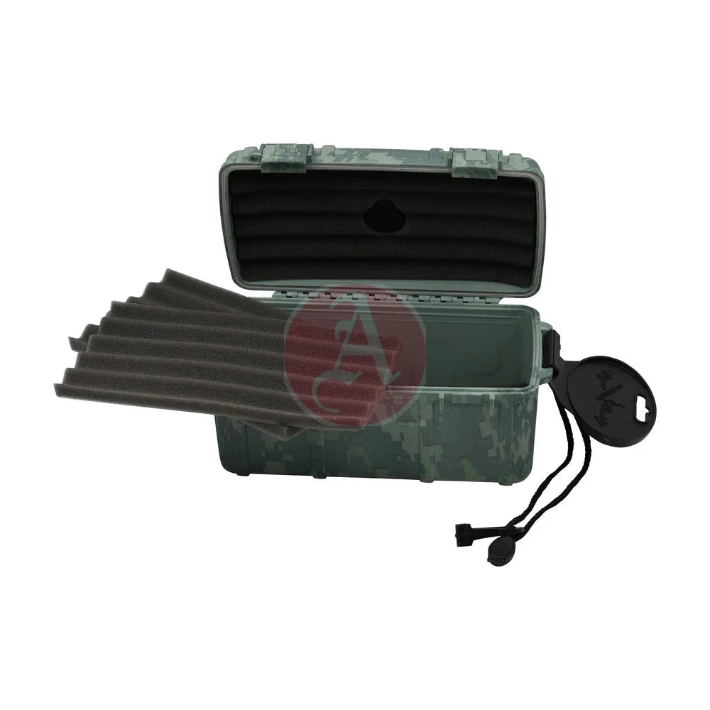 Cigar Caddy 15 Count CAMO Waterproof Travel Humidor