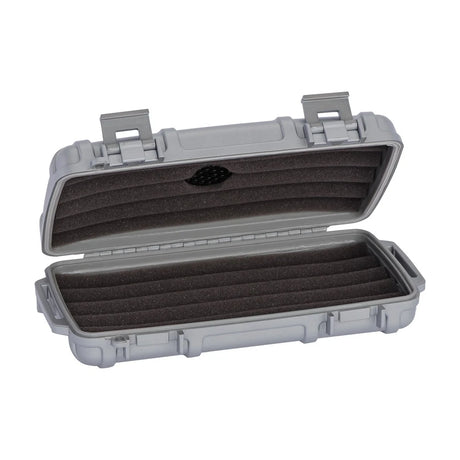 Cigar Caddy 5 Count Silver Waterproof Travel Humidor