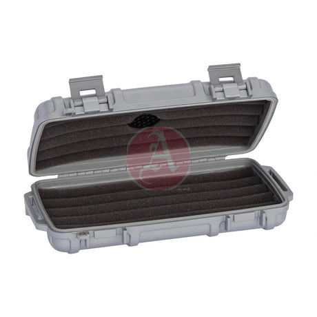 Cigar Caddy 5 Count Silver Waterproof Travel Humidor