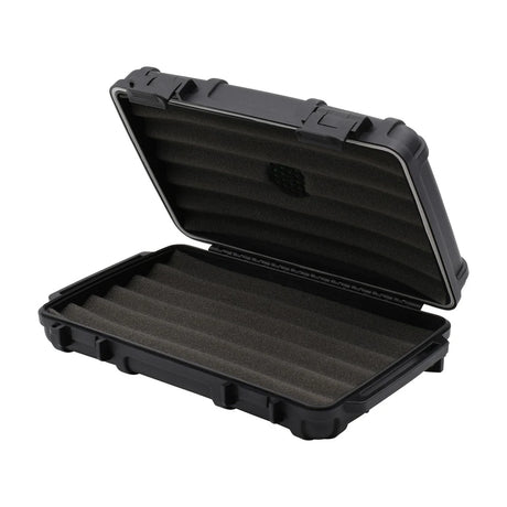 Cigar Caddy 5ct. Black Waterproof Travel Humidor - Extra Wide