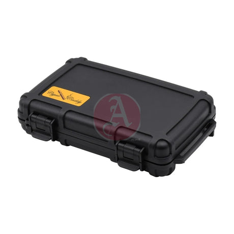 Cigar Caddy 5ct. Black Waterproof Travel Humidor - Extra Wide 5 ct.