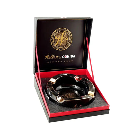 Cohiba Weller LE Blue & Gold Ashtray Open Box