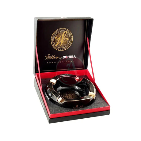 Cohiba Weller LE Black & Gold Ashtray 4 Cigar Ashtray